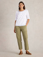 Weaver Embroidered Top - White Multi