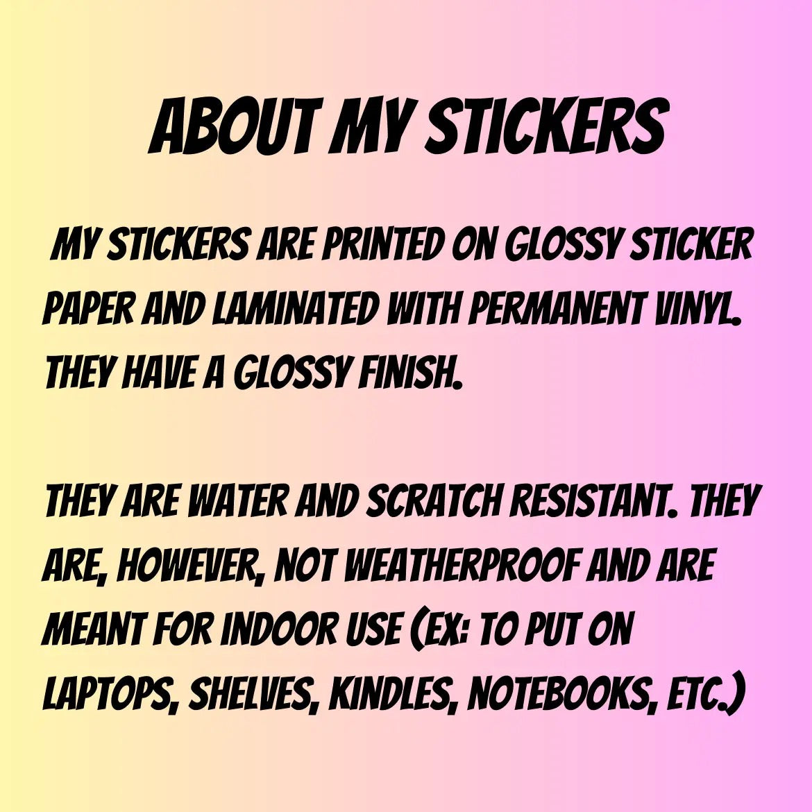 Hanging On Sticker