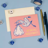 Special Delivery Stork Greeting Card