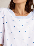 Weaver Embroidered Top - White Multi