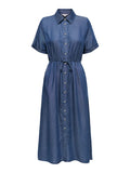 Charlis Life 2/4 Shirt Dress - Dark Blue Denim
