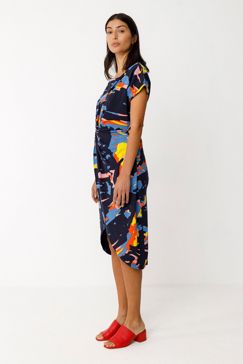 Amade GOTS Dress - Multi Blue