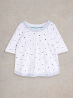 Weaver Embroidered Top - White Multi