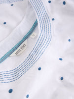 Weaver Embroidered Top - White Multi
