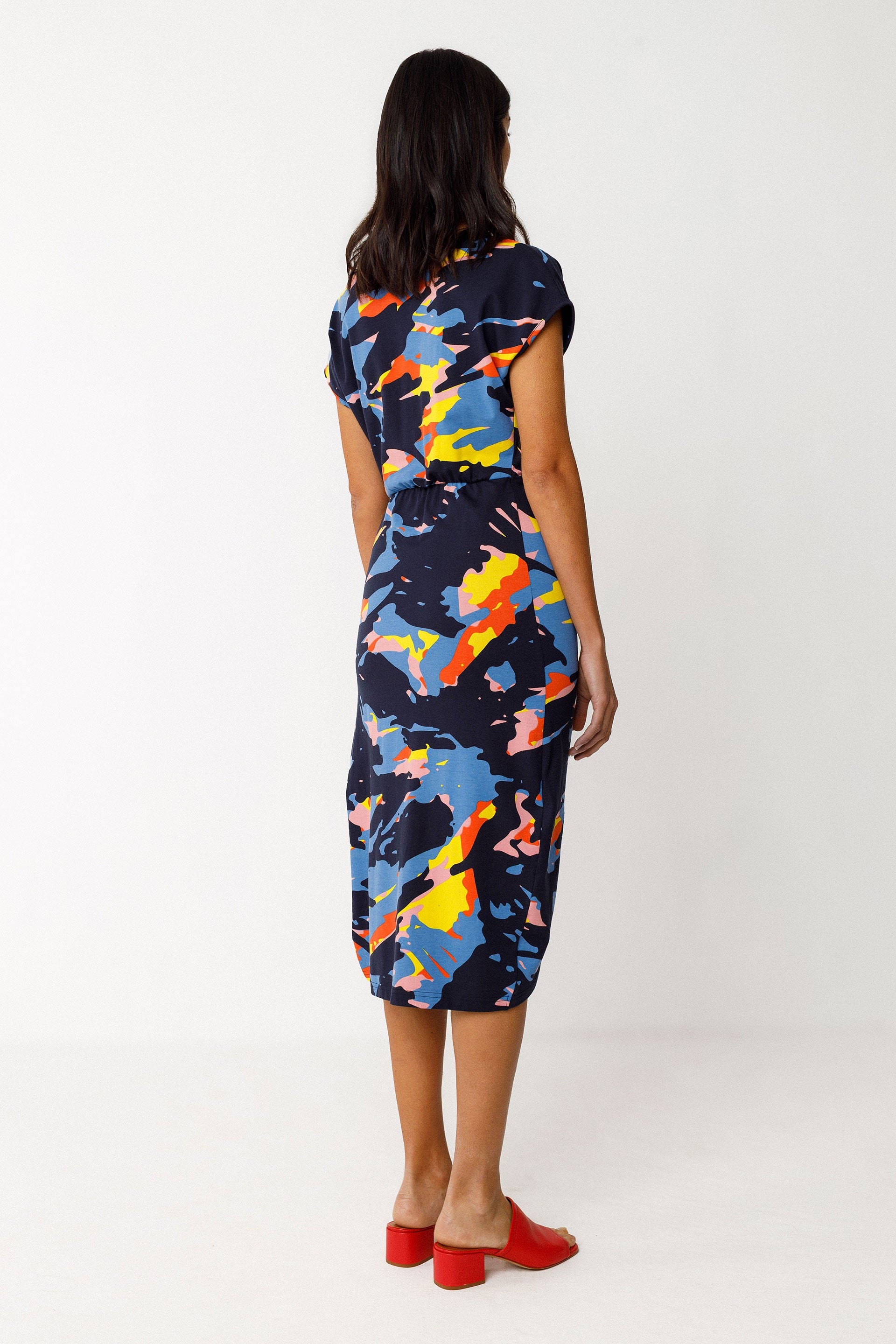Amade GOTS Dress - Multi Blue
