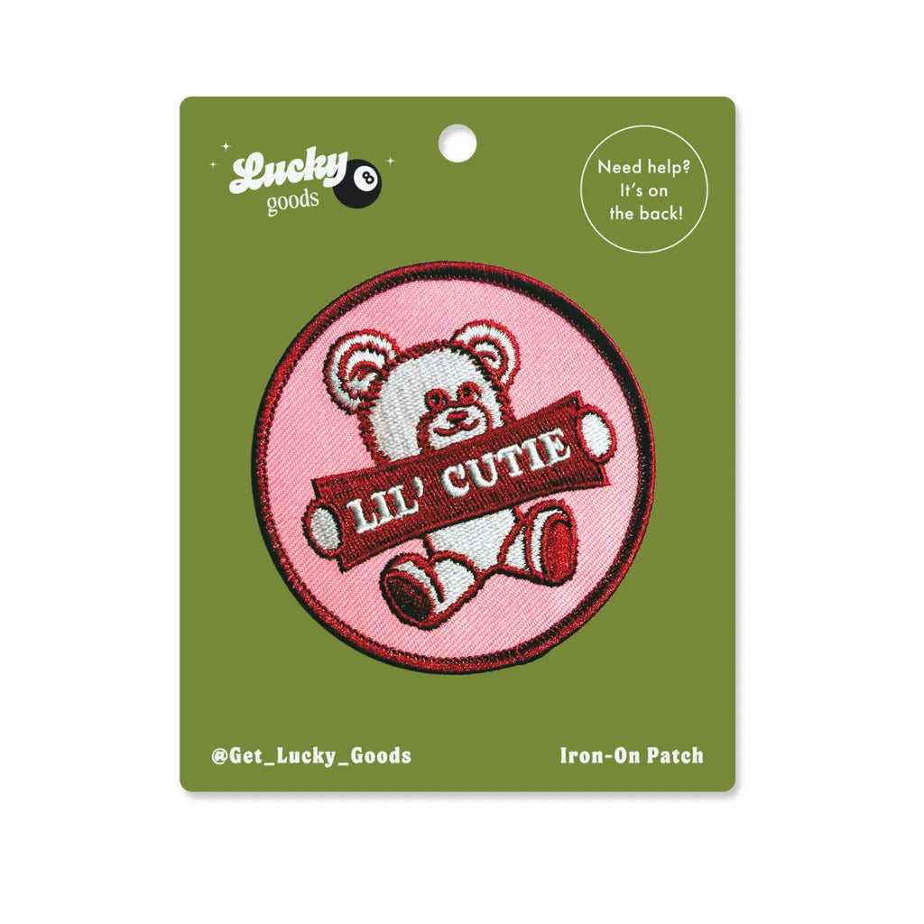 Little Cutie Bear Iron On Embroidered Patch
