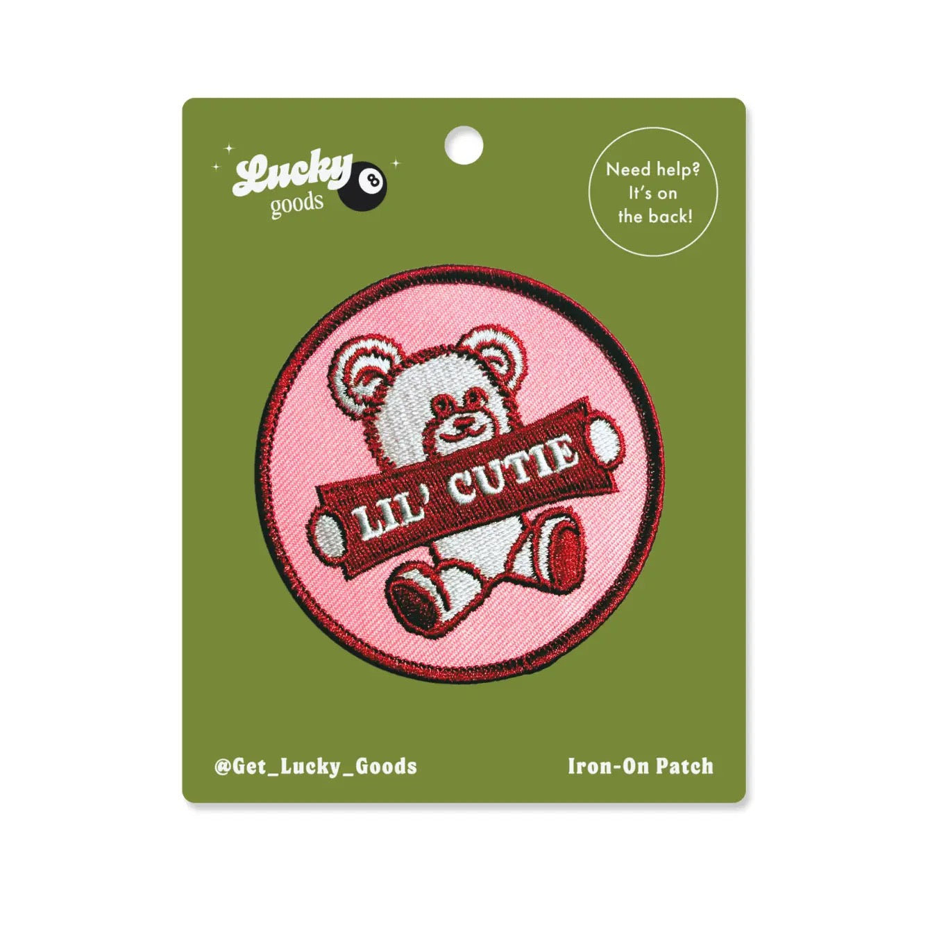 Little Cutie Bear Iron On Embroidered Patch