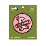 Little Cutie Bear Iron On Embroidered Patch