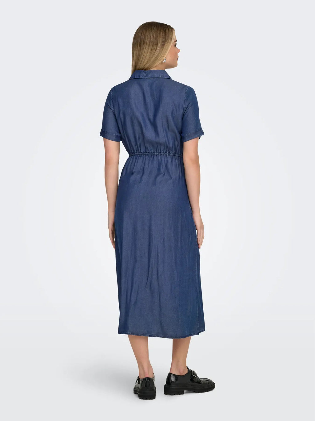Charlis Life 2/4 Shirt Dress - Dark Blue Denim