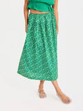 Sun Escape Midi Skirt - Green