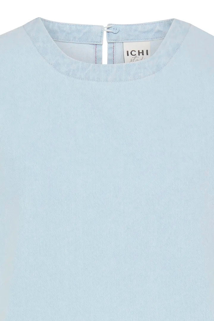 Kiara Short Sleeve Top - Light Blue