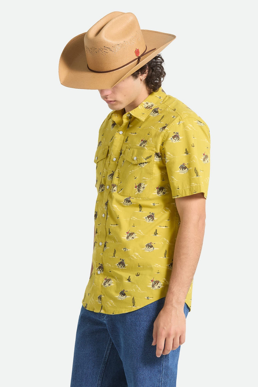 Lone Star x Brixton Short Sleeve Woven - Texas Gold