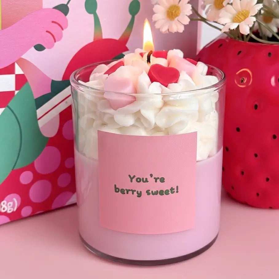 Strawberry Latte Candle