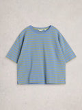 Kat Stripe Tee - Blue Multi