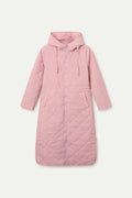Long Hooded Quilted Coat