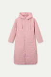 Long Hooded Quilted Coat