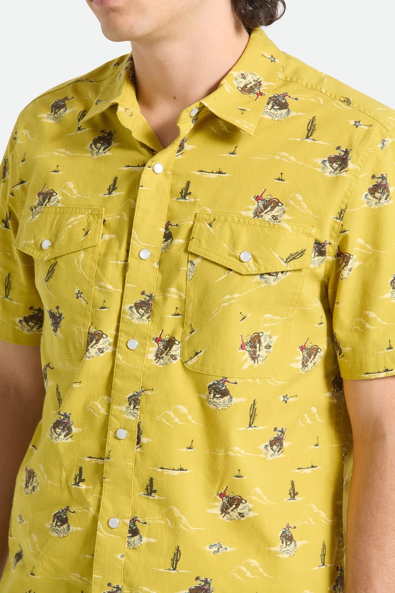 Lone Star x Brixton Short Sleeve Woven - Texas Gold