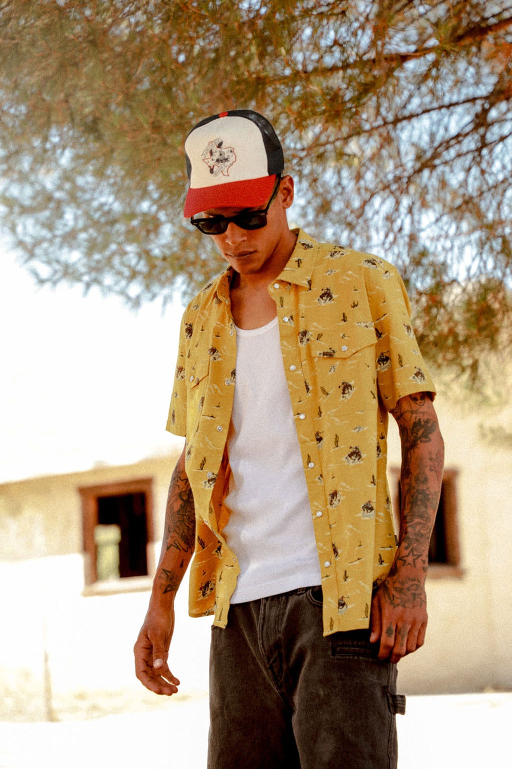 Lone Star x Brixton Short Sleeve Woven - Texas Gold