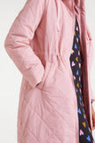 Long Hooded Quilted Coat