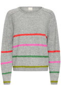 Dasila Long Sleeve Jumper 4 - Grey Melange