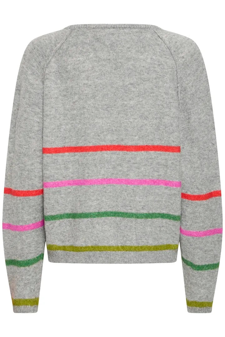 Dasila Long Sleeve Jumper 4 - Grey Melange