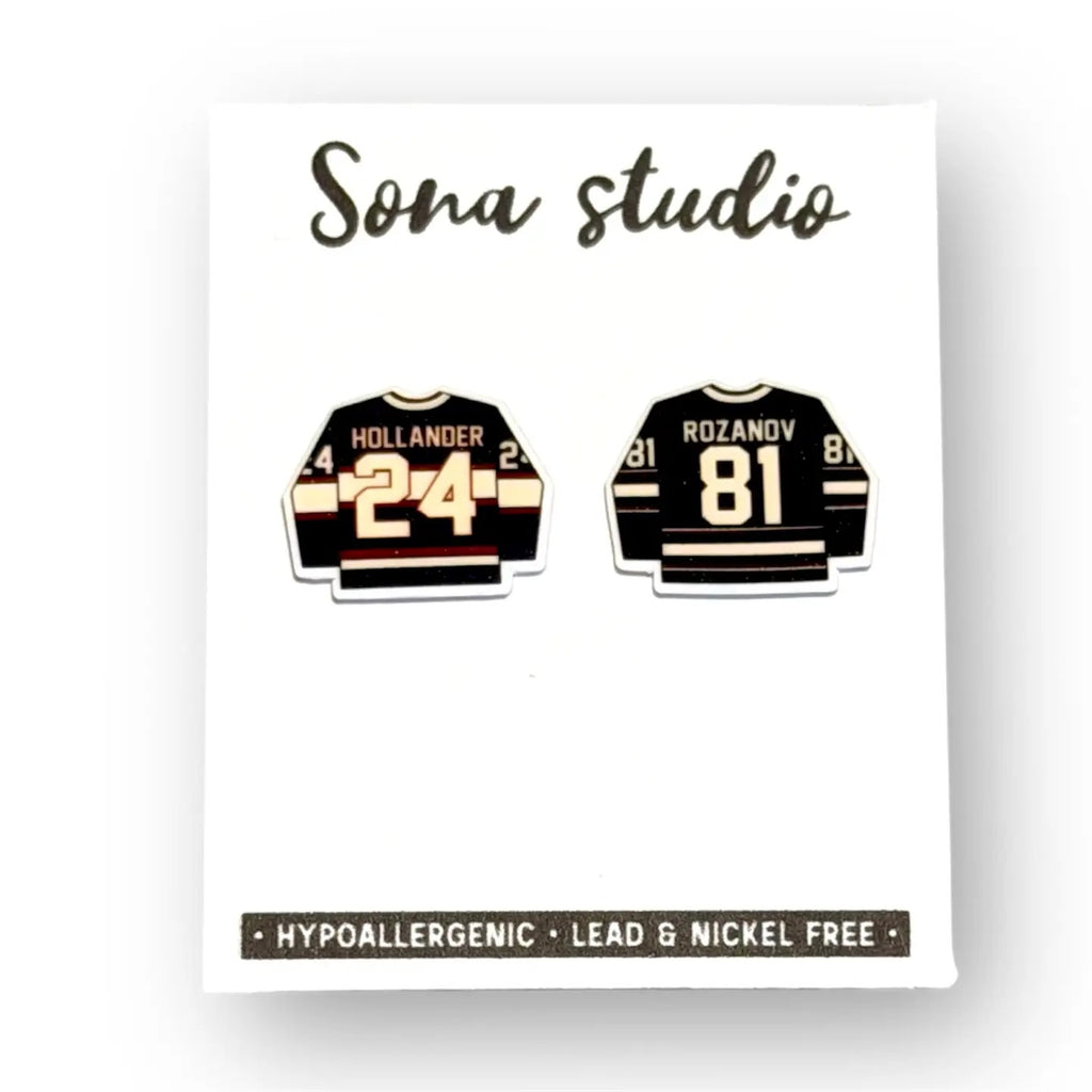 Heated Rivalry Jersey Earrings