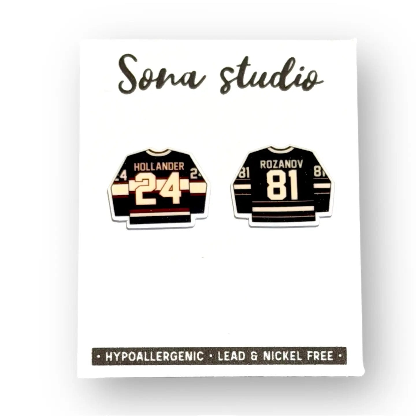 Heated Rivalry Jersey Earrings