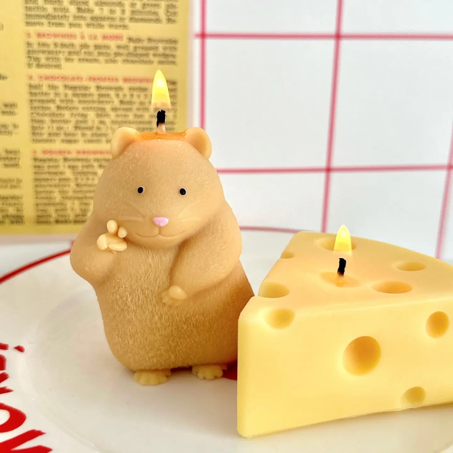 Hamster & Cheese Soy Candle Set