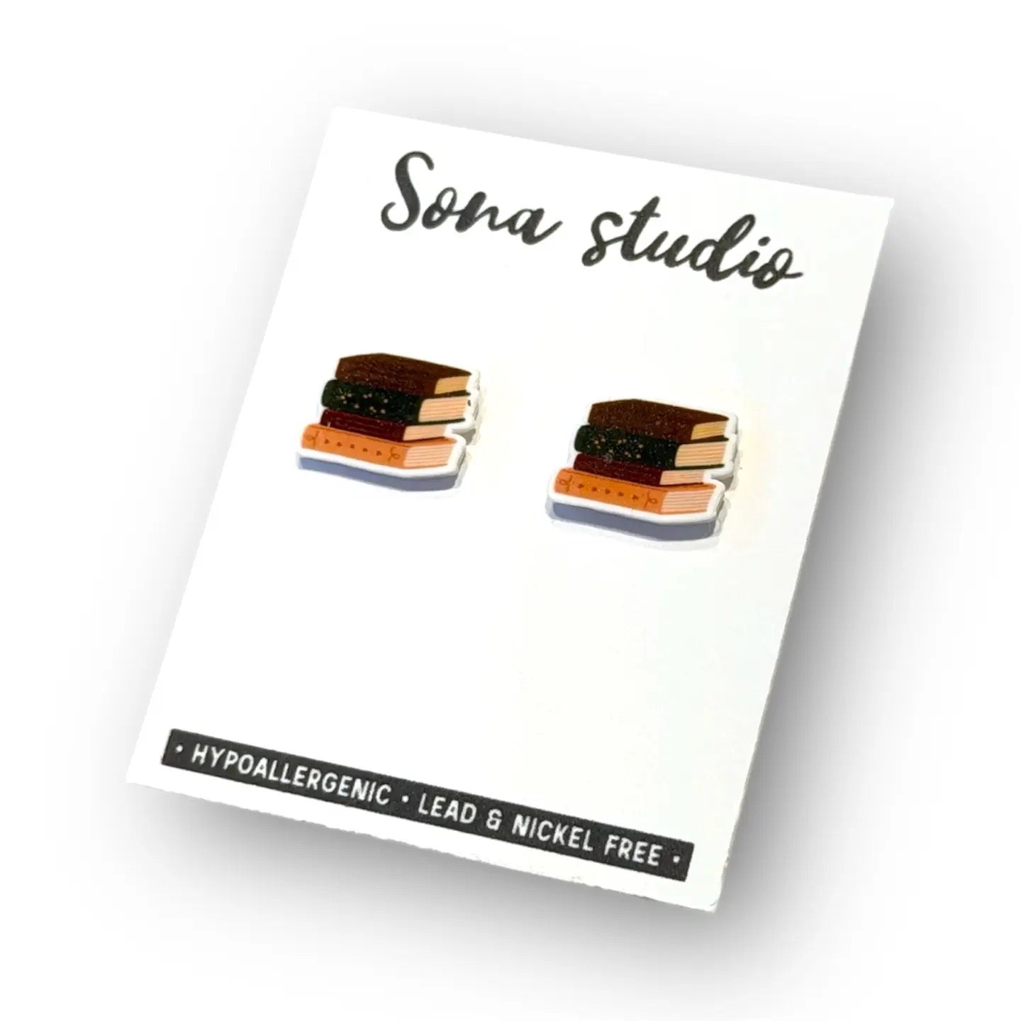 Vintage Book Earrings