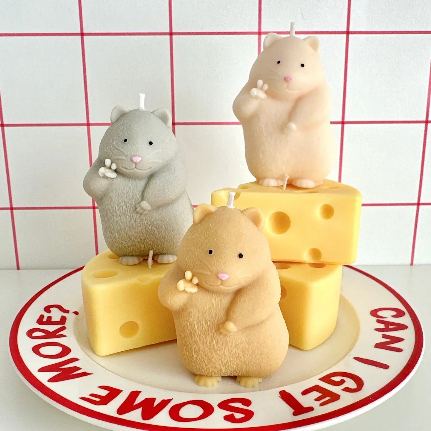Hamster & Cheese Soy Candle Set