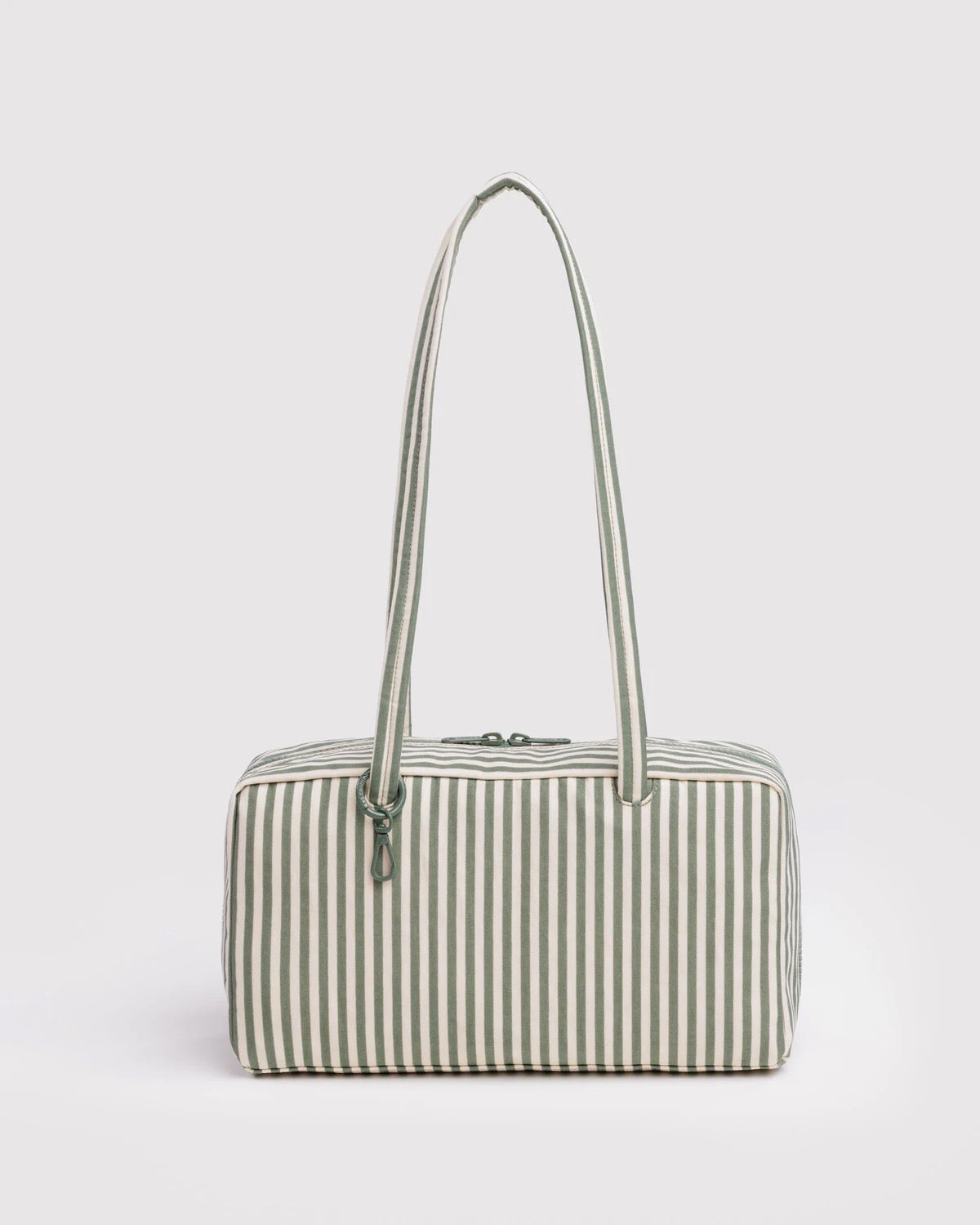 Nylon Bowler Bag - Sage Stripe