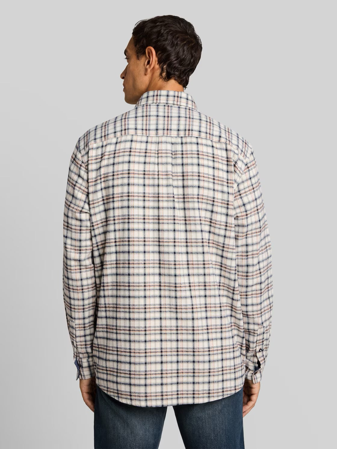 Comfort Checked Shirt - White Based Mint Check