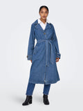 Malou Belted Denim Trench