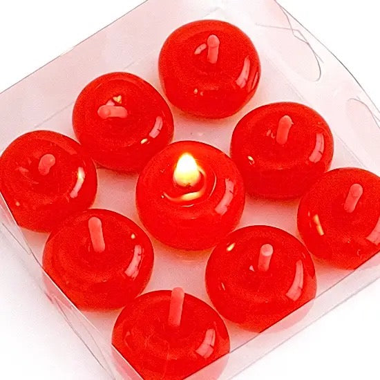 Set Of 9 Jelly Cherry Candles