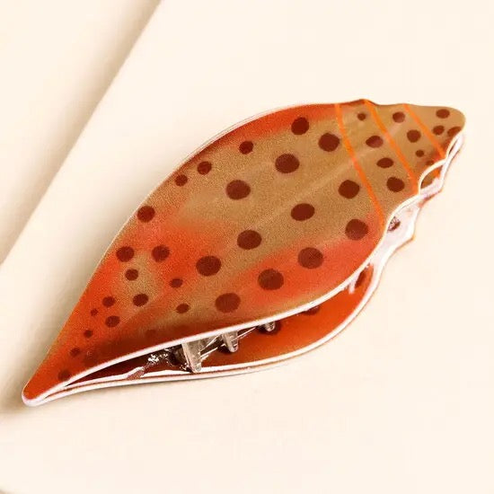 Brown Shell Hair Clip