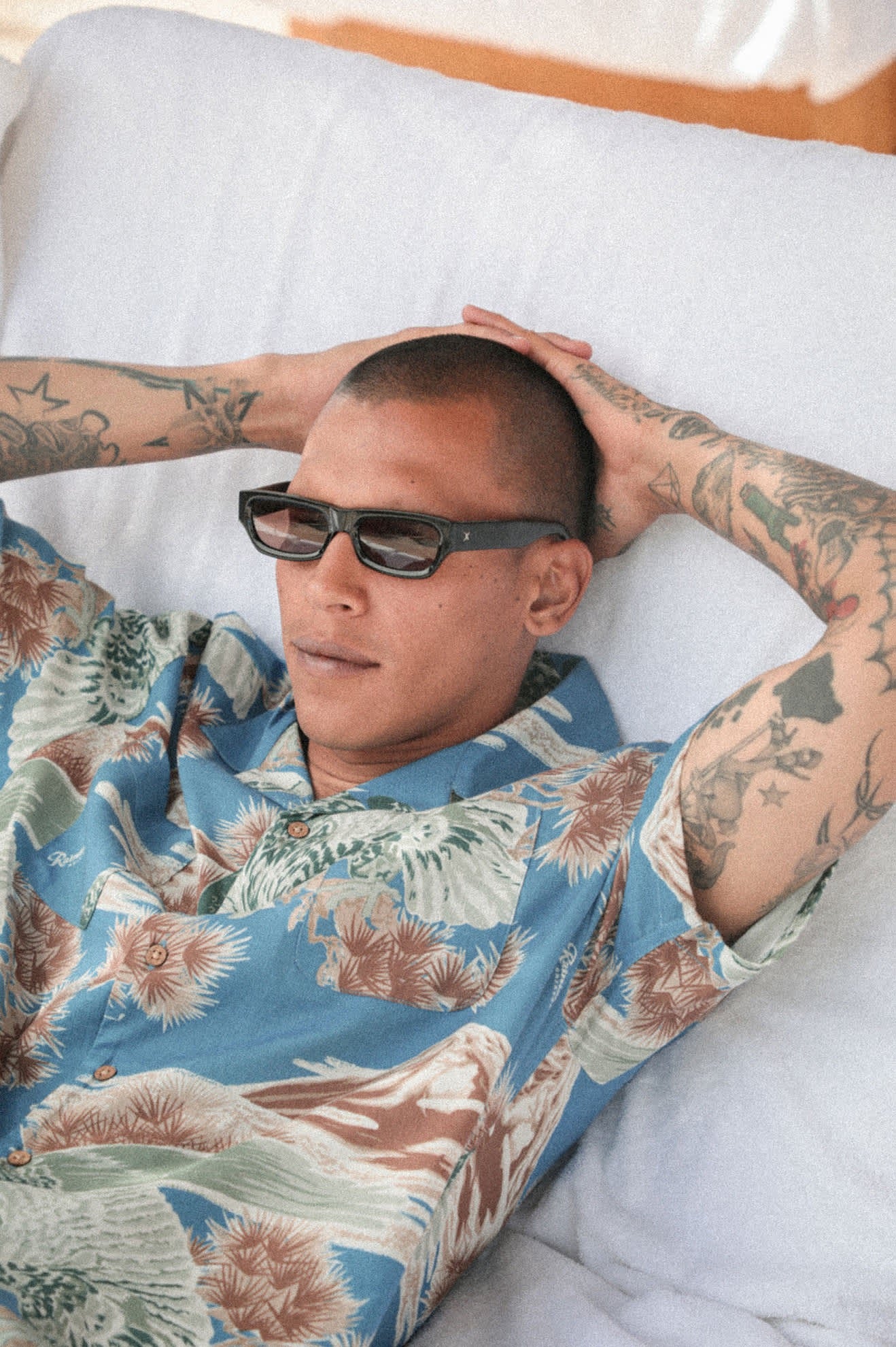 Rainier x Brixton Short Sleeve Woven - Blue Sky