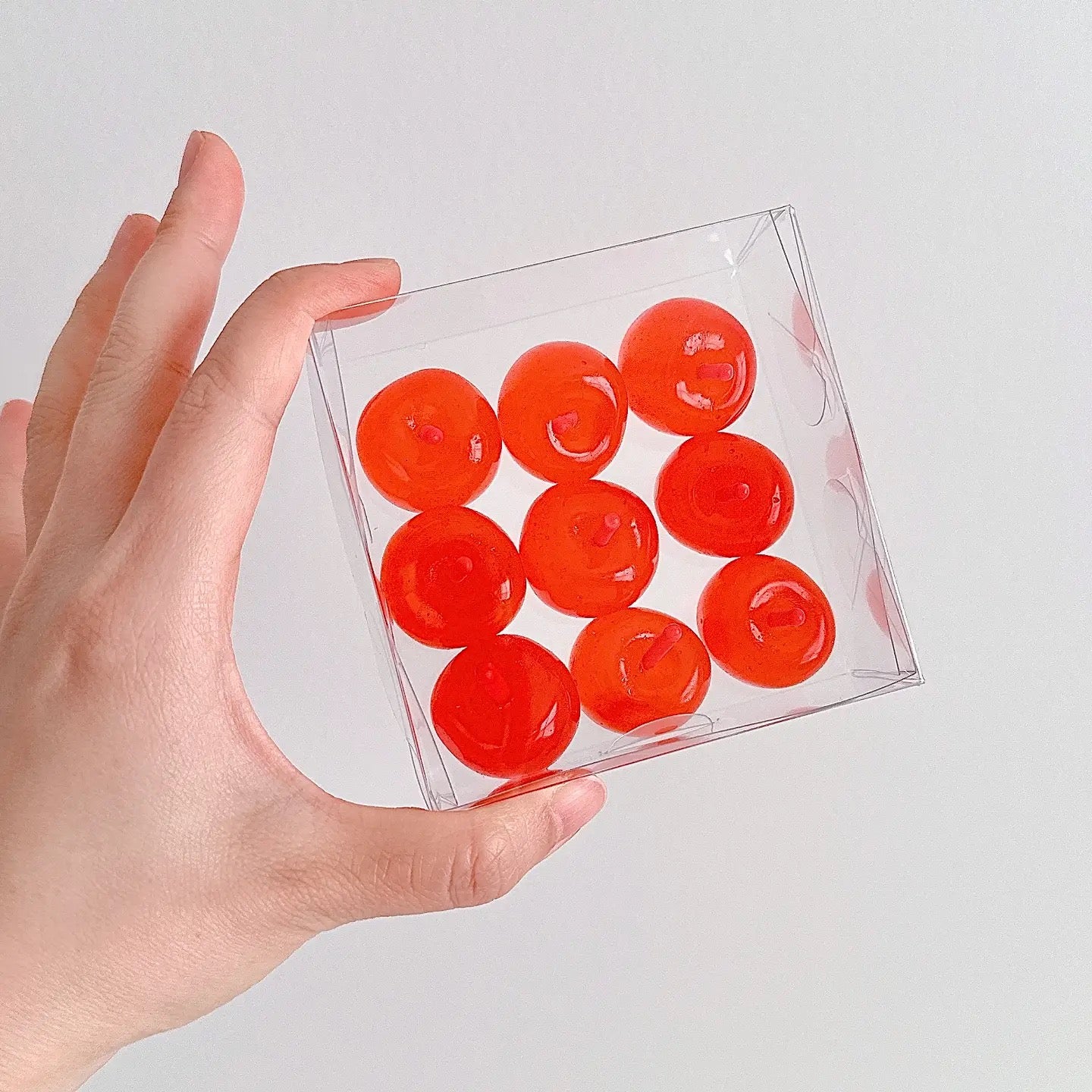 Set Of 9 Jelly Cherry Candles