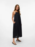 Roxanne Calf Volume Dress - Black