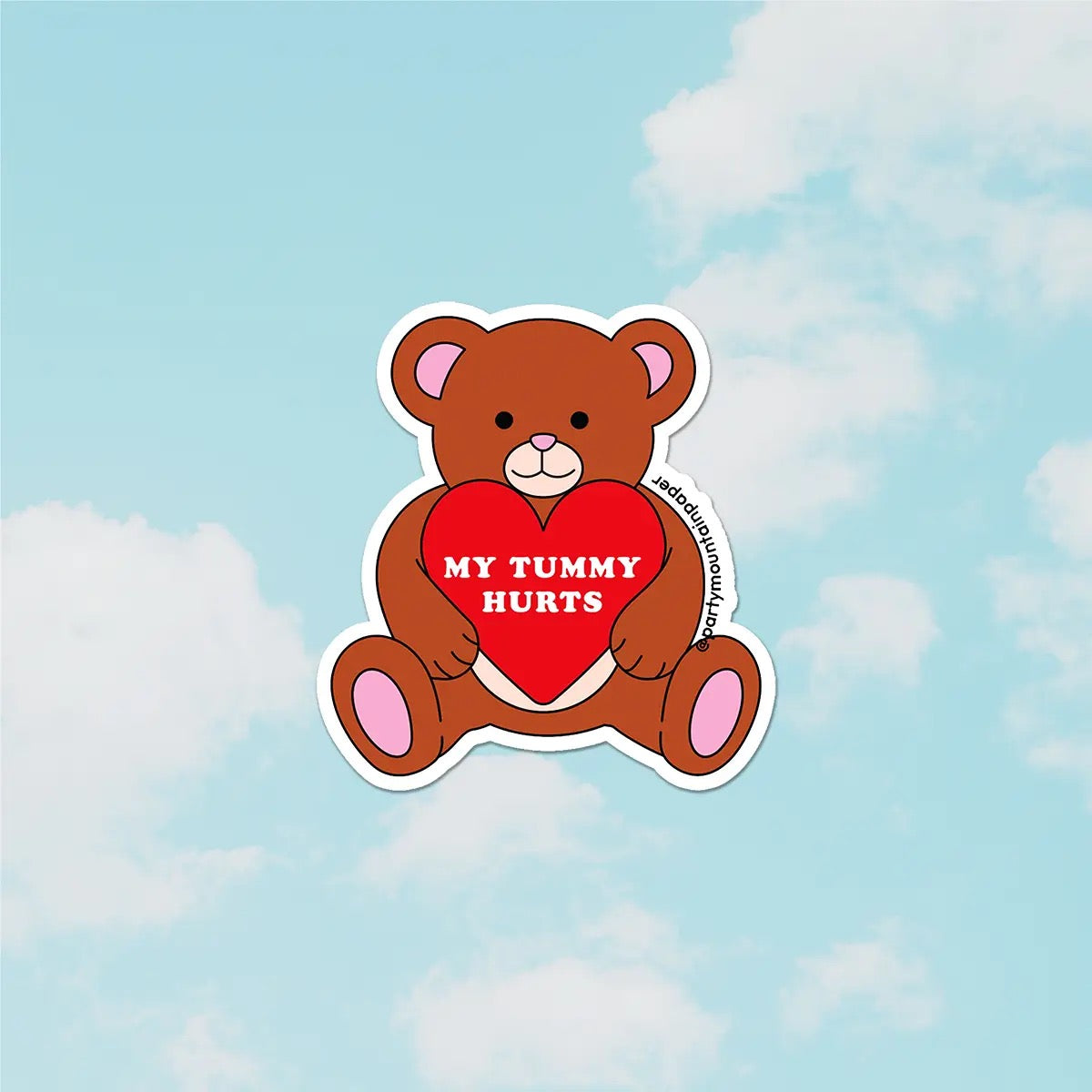 My Tummy Hurts Sticker