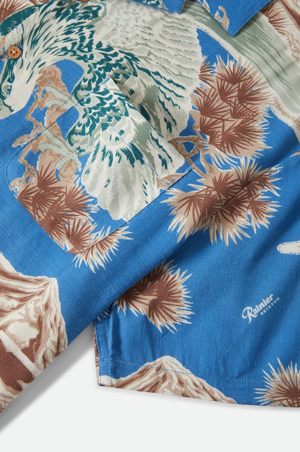 Rainier x Brixton Short Sleeve Woven - Blue Sky