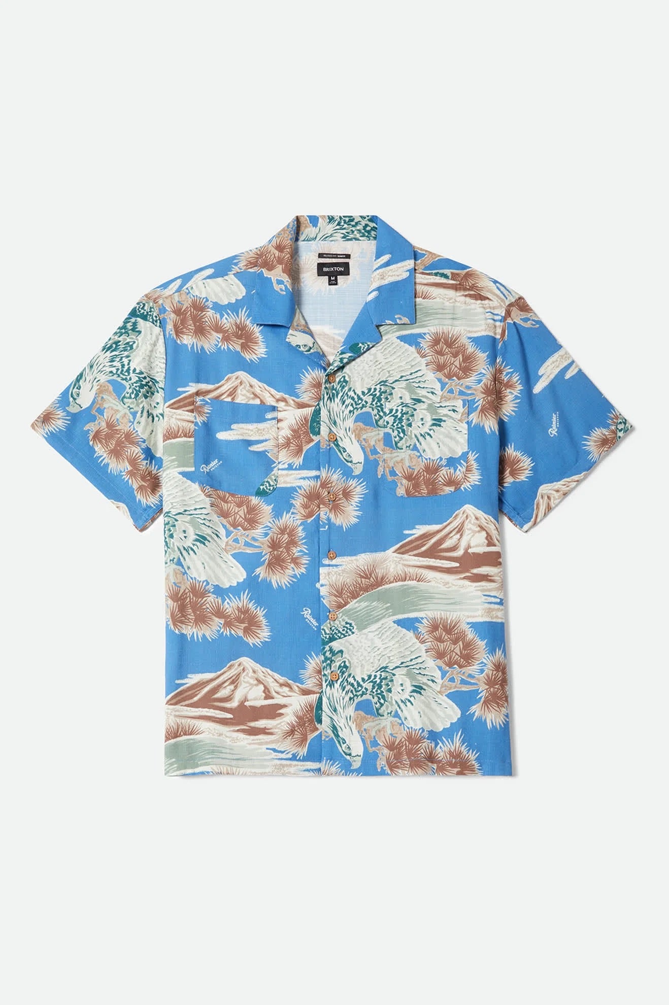Rainier x Brixton Short Sleeve Woven - Blue Sky