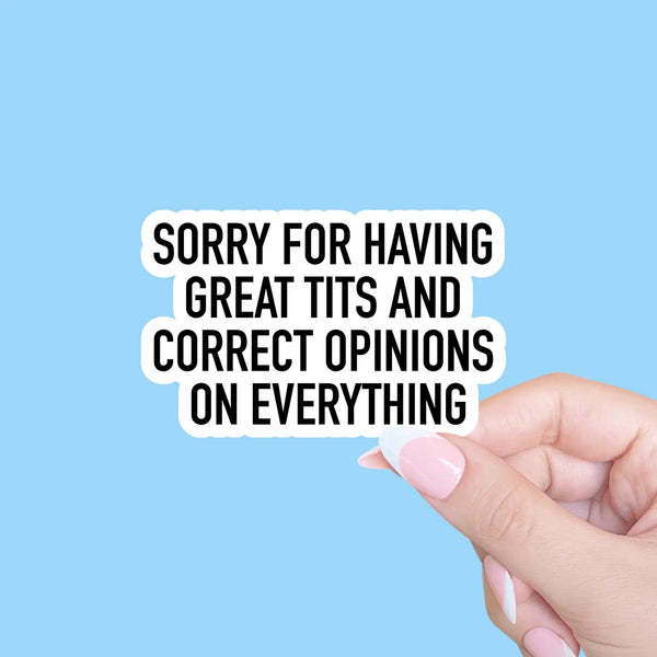 Correct Opinions Sticker