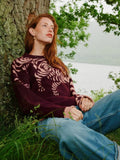 Tiger Stripe Jumper - Plum Multi