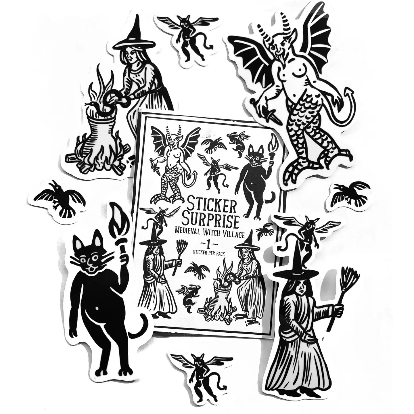 Sticker Surprise - Medieval Witch Village