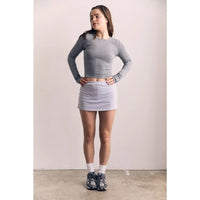 Long Sleeve Striped Basic Tee AAB516