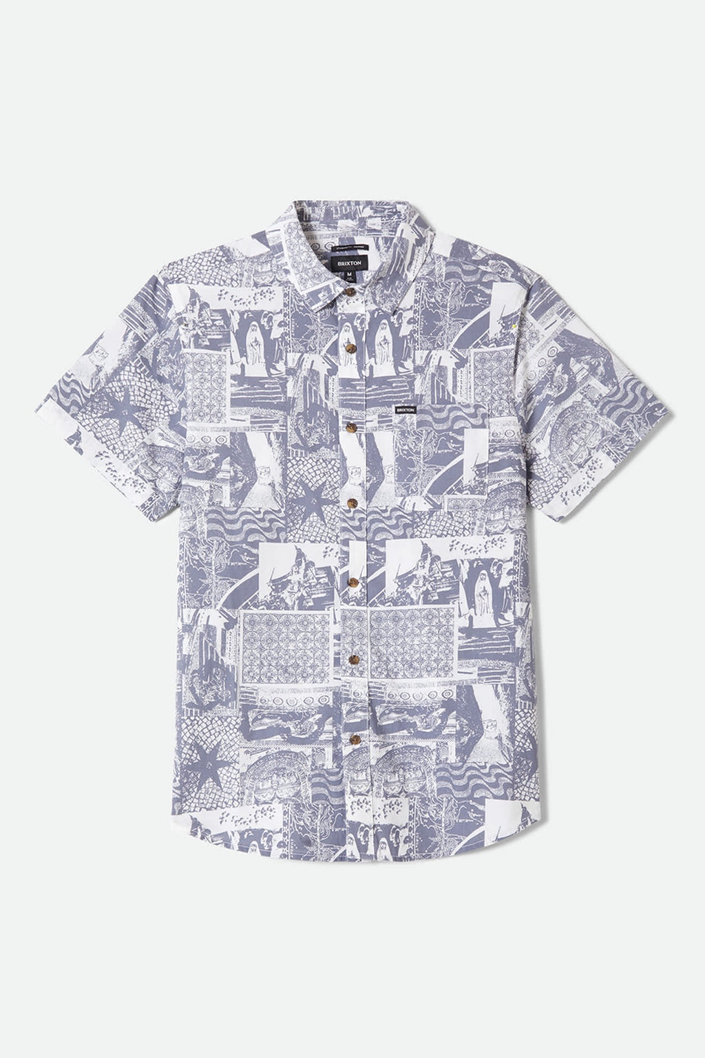 Charter Print Short Sleeve Woven - Navy/White Collage