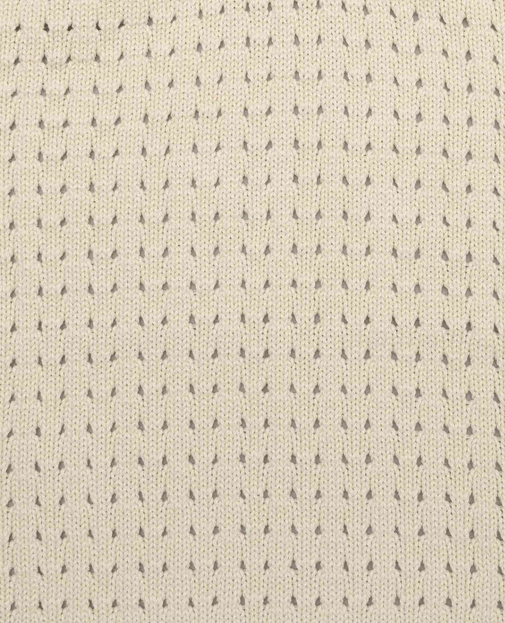 Bianca Pointelle Cardigan - Salt