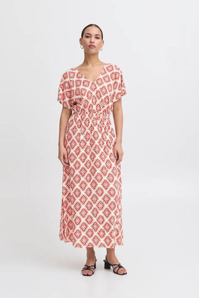 Nasreen Dress 11 - Fire Whirl Ikat