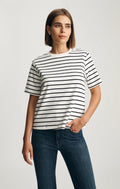 Audrey Tee - Black/White Stripe