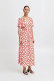 Nasreen Dress 11 - Fire Whirl Ikat